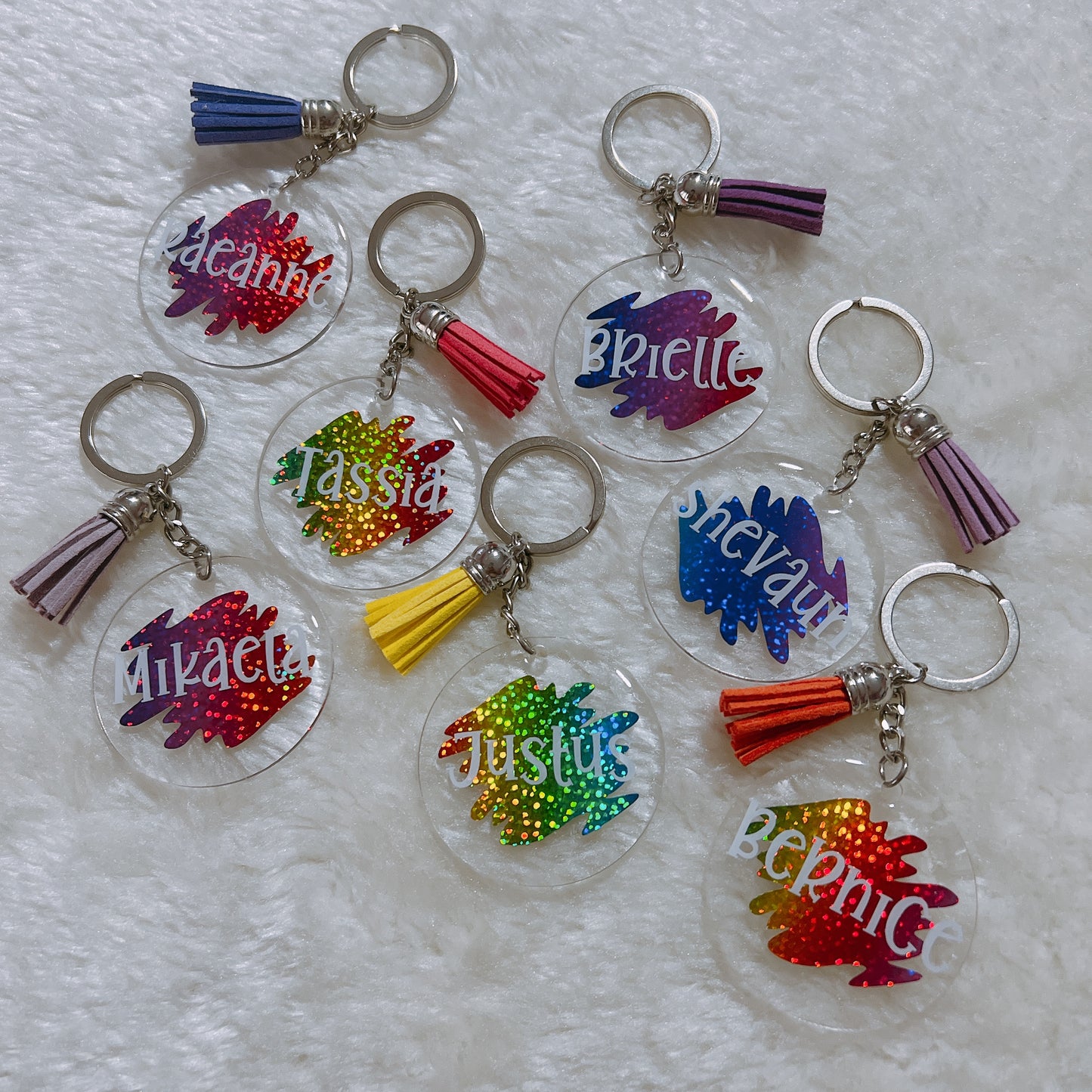 Rainbow Acrylic Keychain
