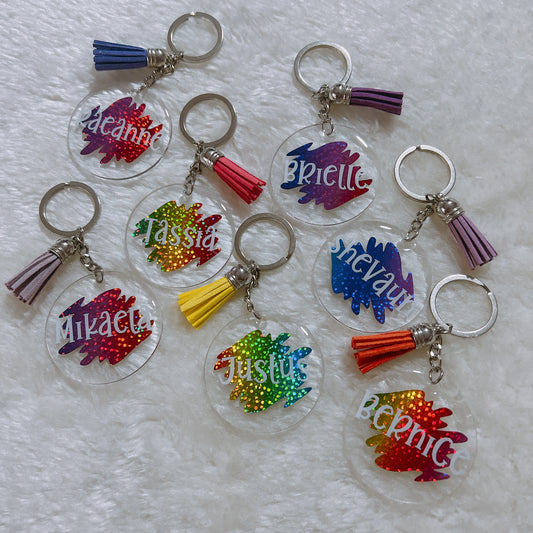 Rainbow Acrylic Keychain