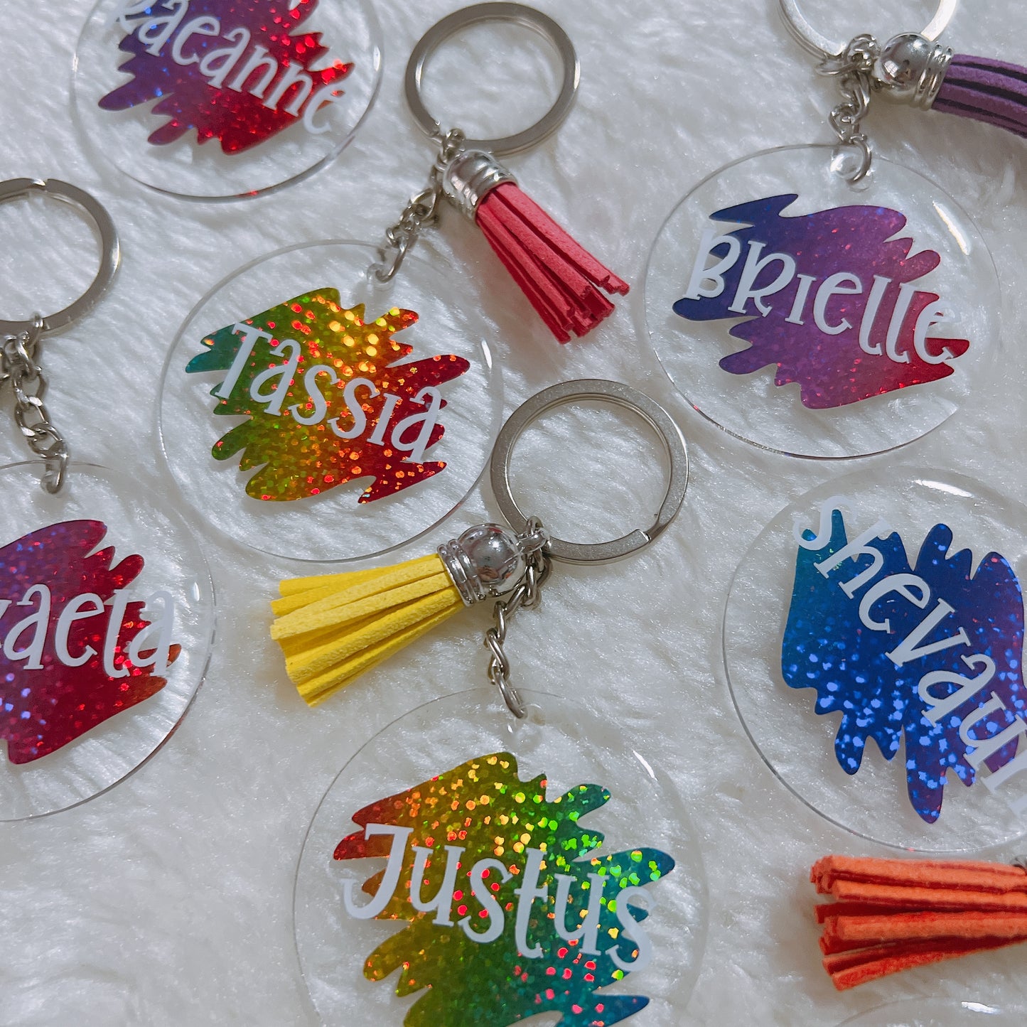 Rainbow Acrylic Keychain