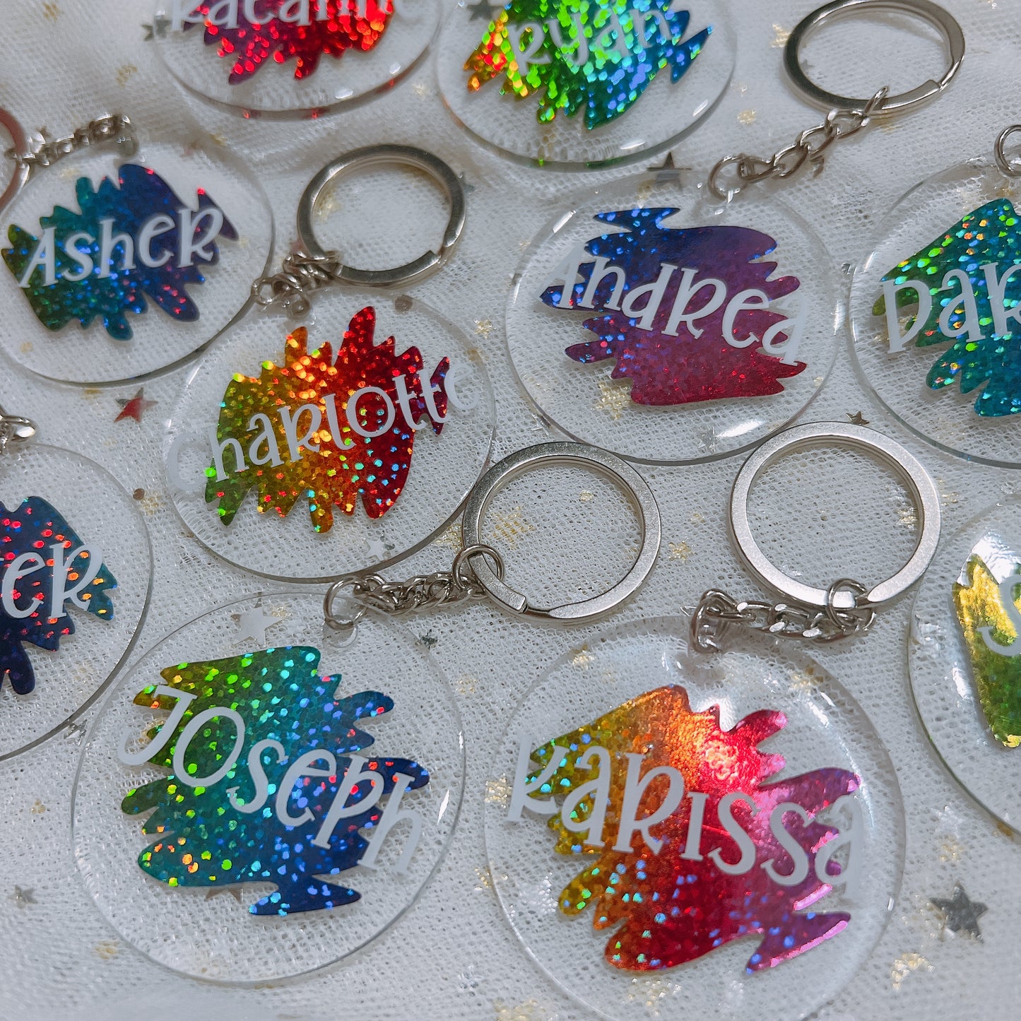 Rainbow Acrylic Keychain