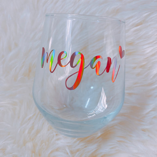 Chic Stemless Wine Glass