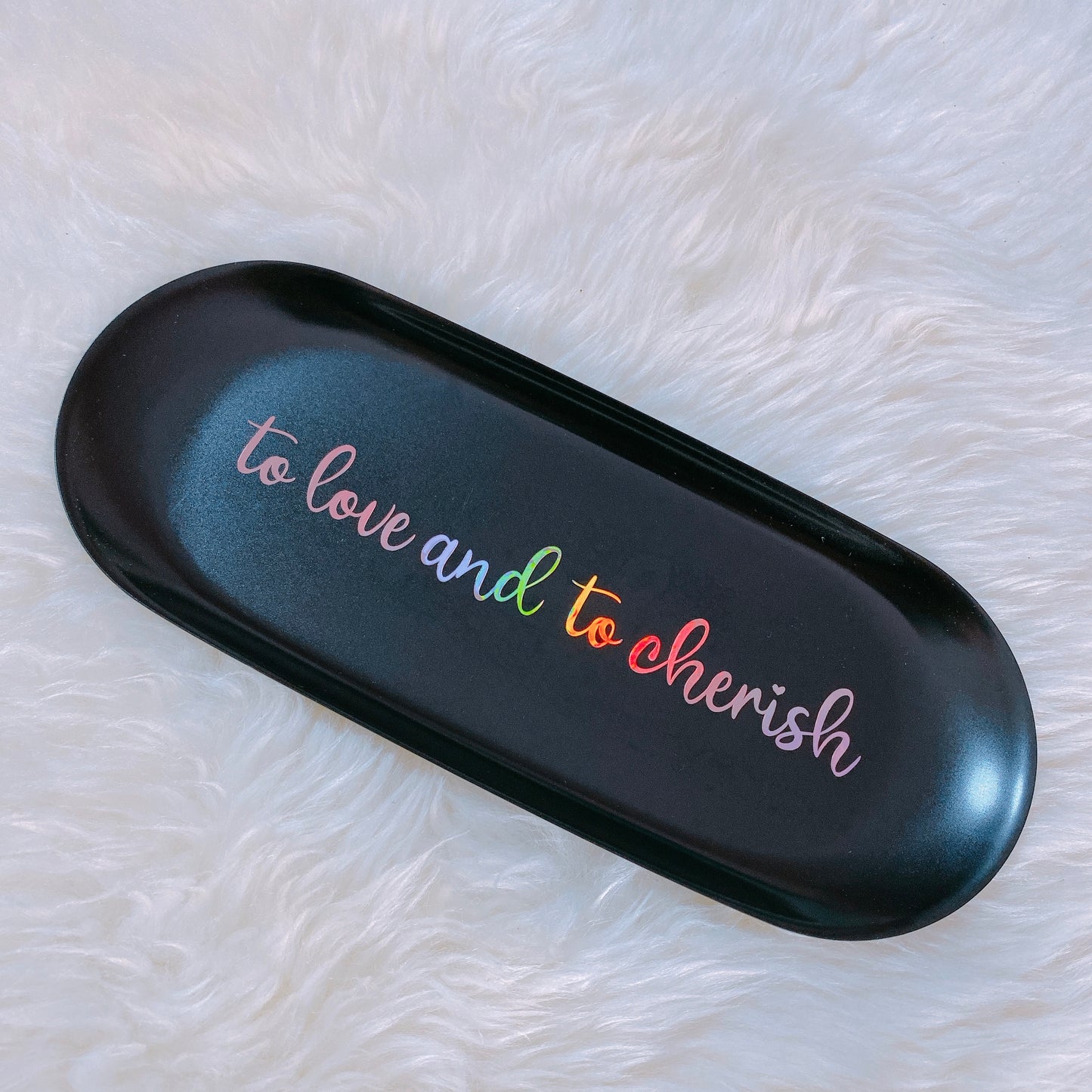 Matt Black Trinklet Tray